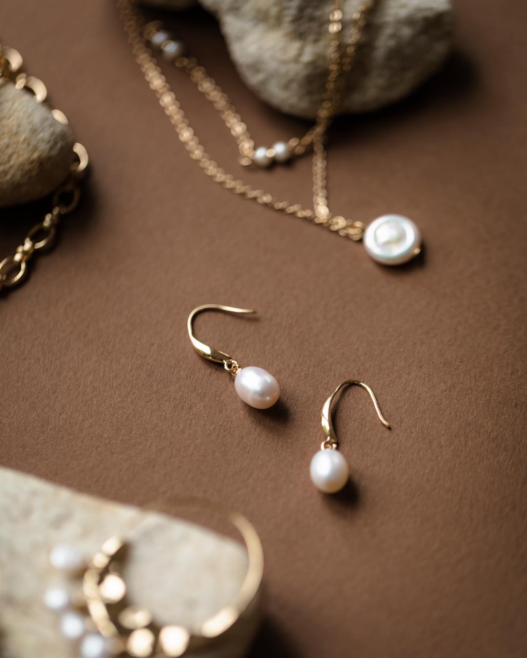 Genuine Freshwater Pearl Drop Earrings