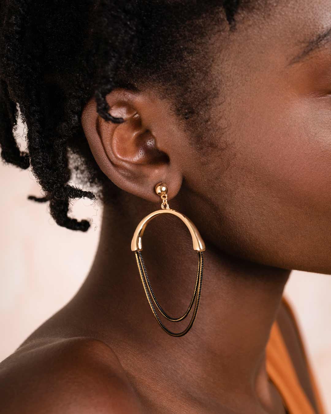 Shadow Multi Chain Earrings