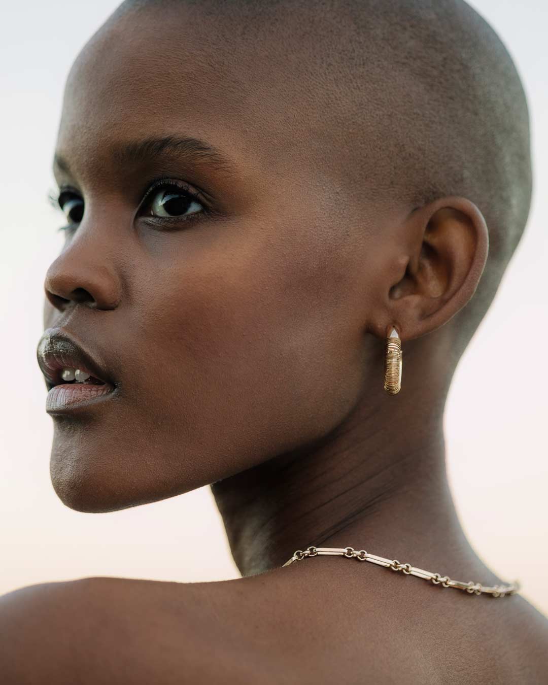 Gold Bold Link Necklace