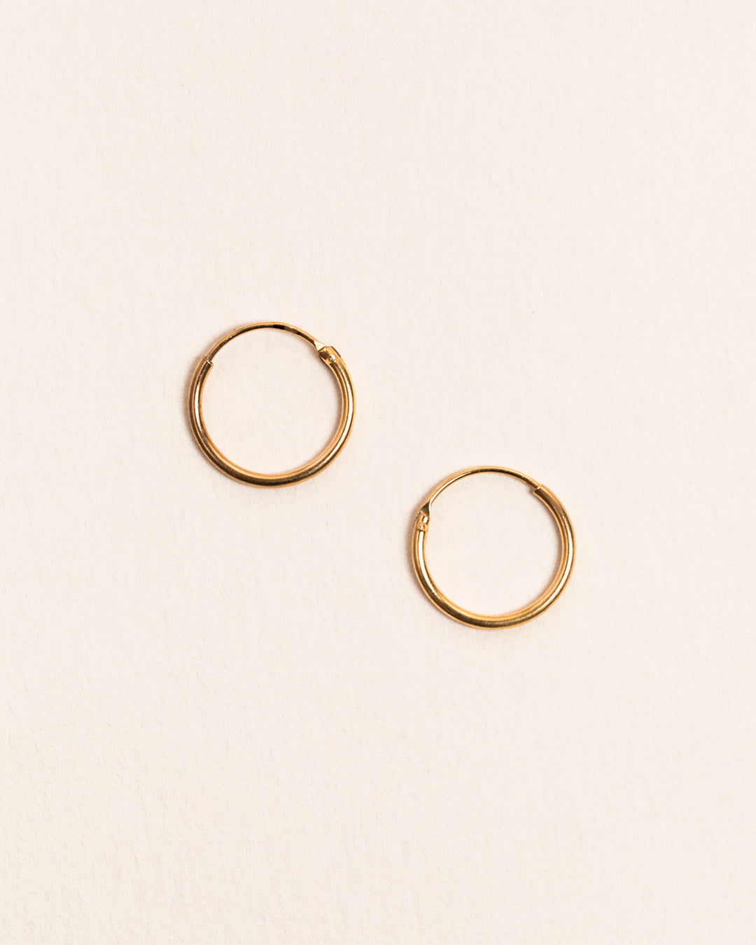 18ct Gold Vermeil 3mm Sleeper Hoop Earrings Jewellery Naledi 925