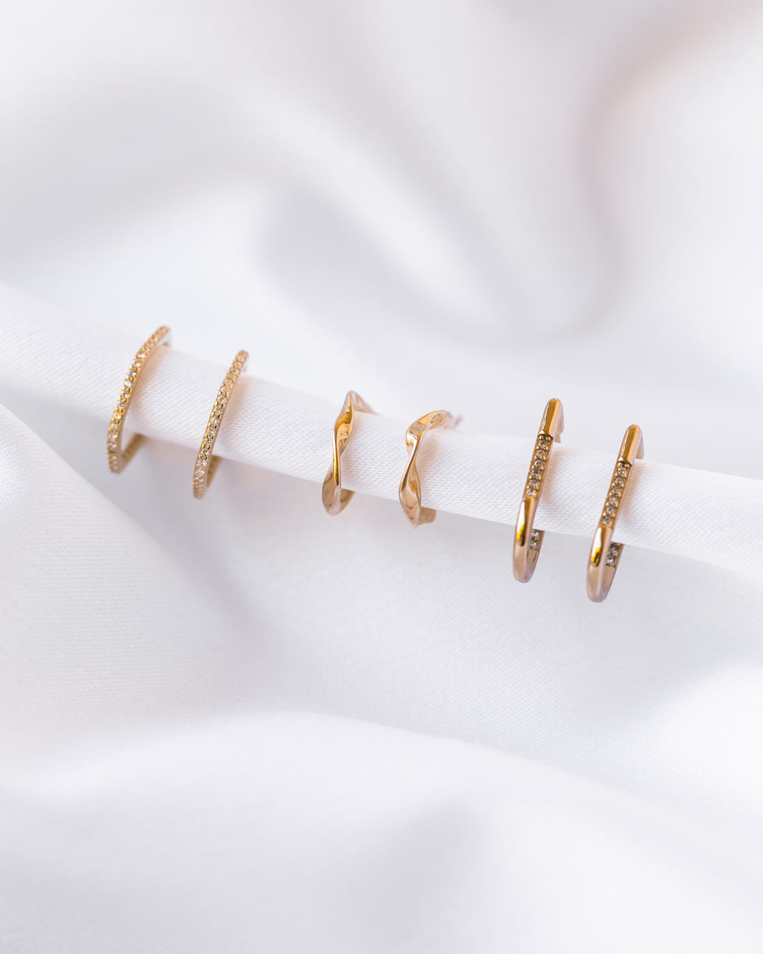 18ct Gold Vermeil Twisted Hoop	Earrings	Jewellery	Naledi	925