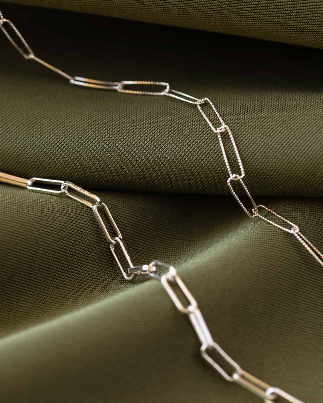 925 Silver Textured Fine Link Chain Necklace Necklace Jewellery Naledi 925