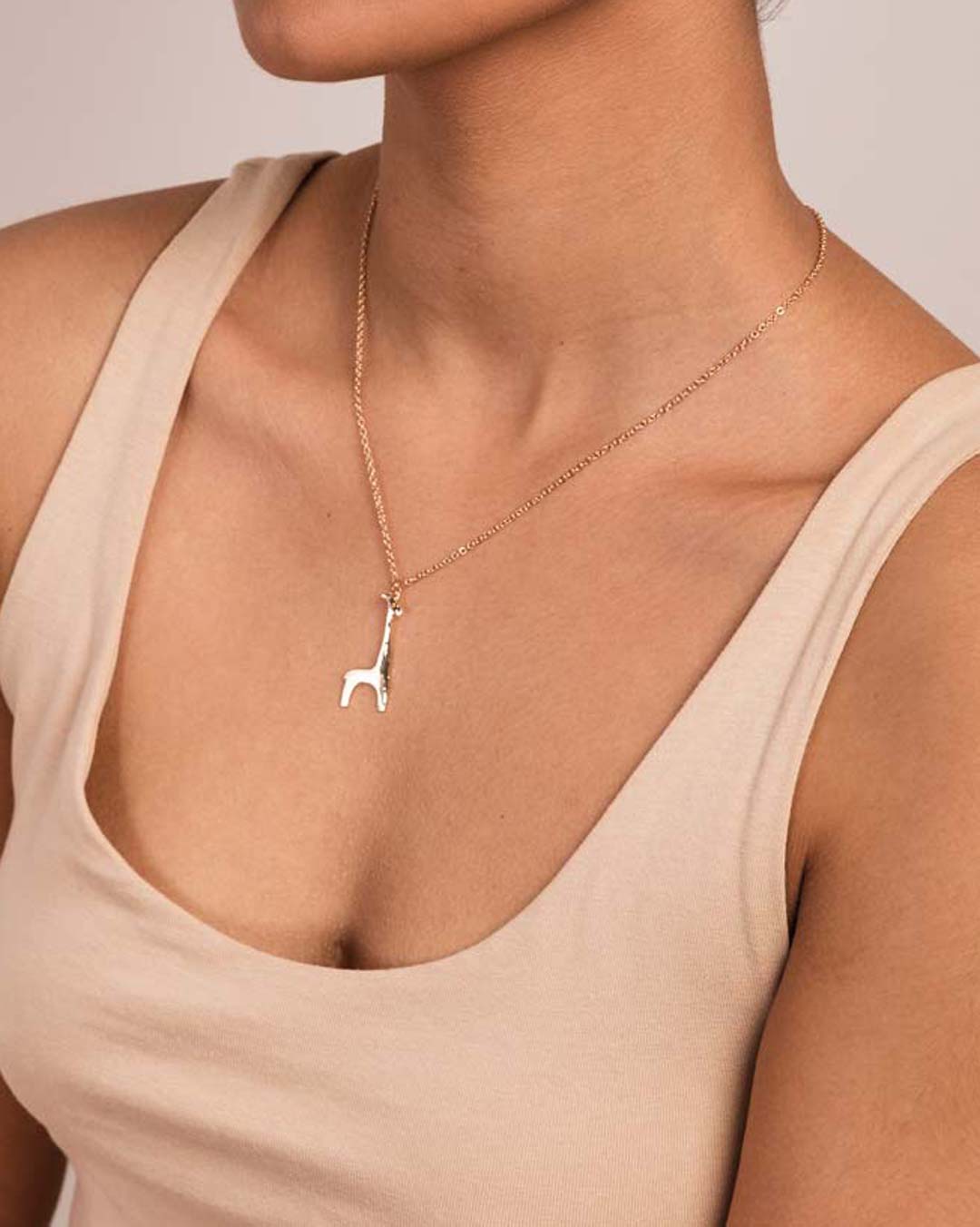 African Giraffe Pendant Necklace - Naledi Jewellery