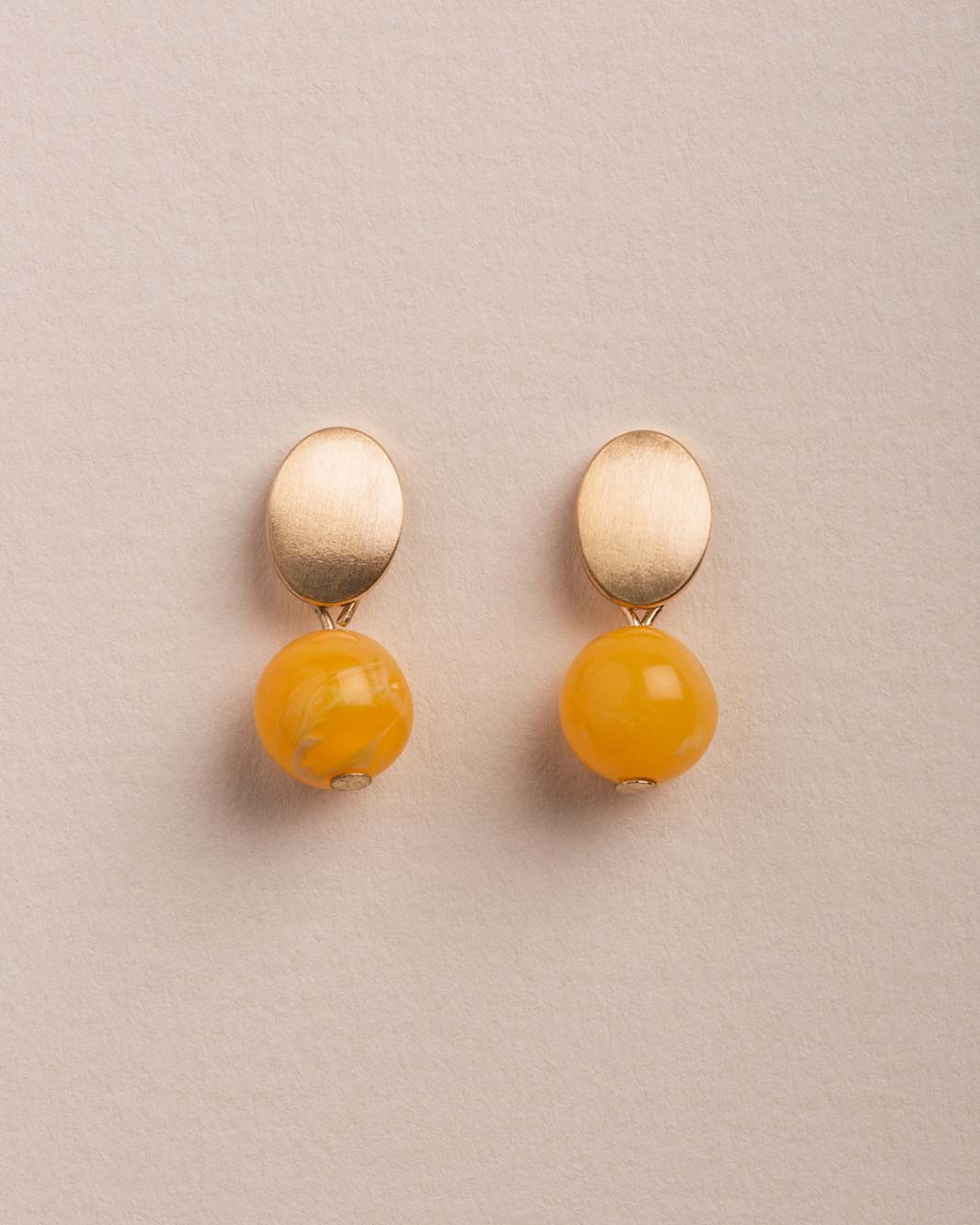 Natural stone yellow drop Earring - Naledi Jewellery