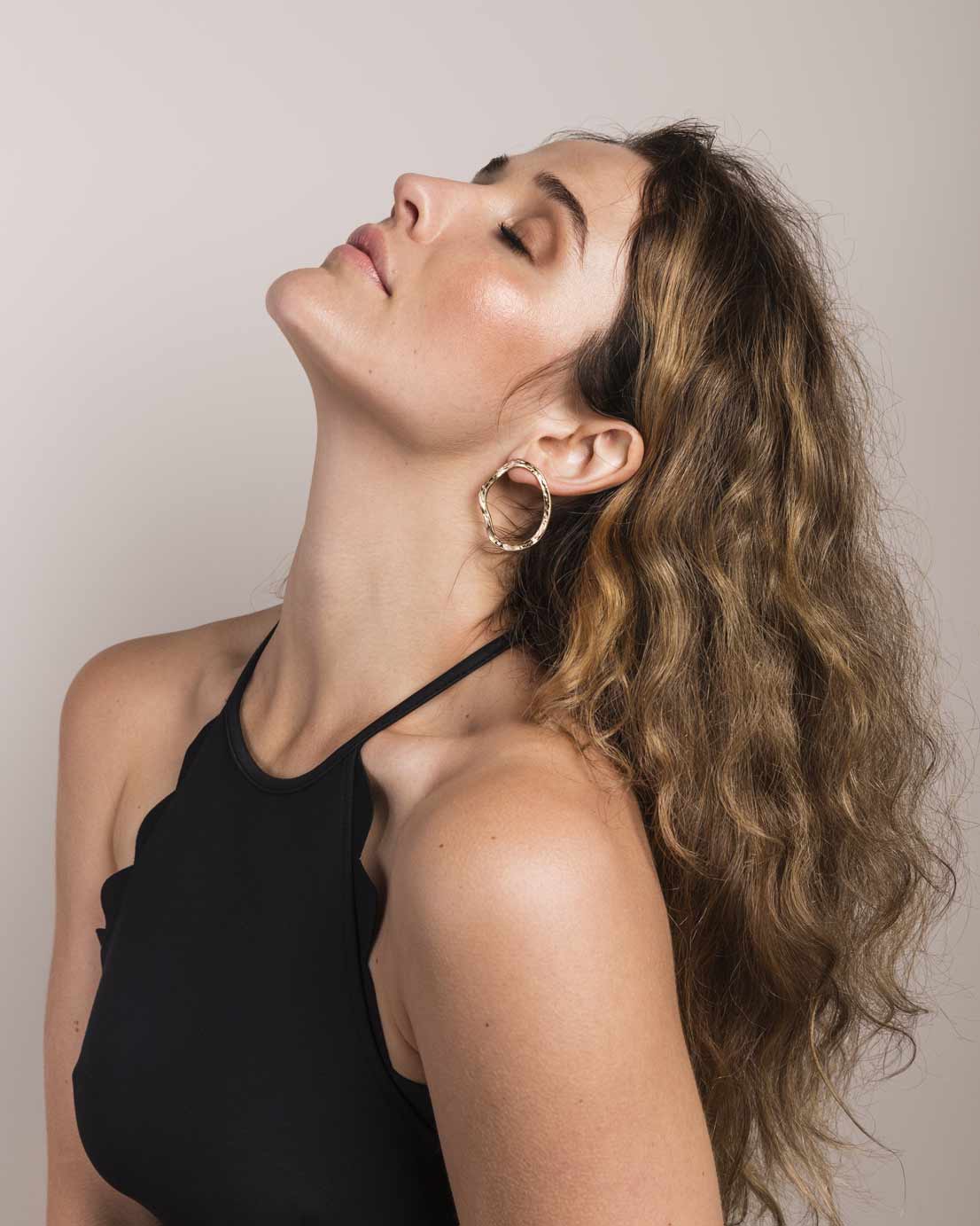 Organic Oversized Studs Earring - Naledi Jewellery