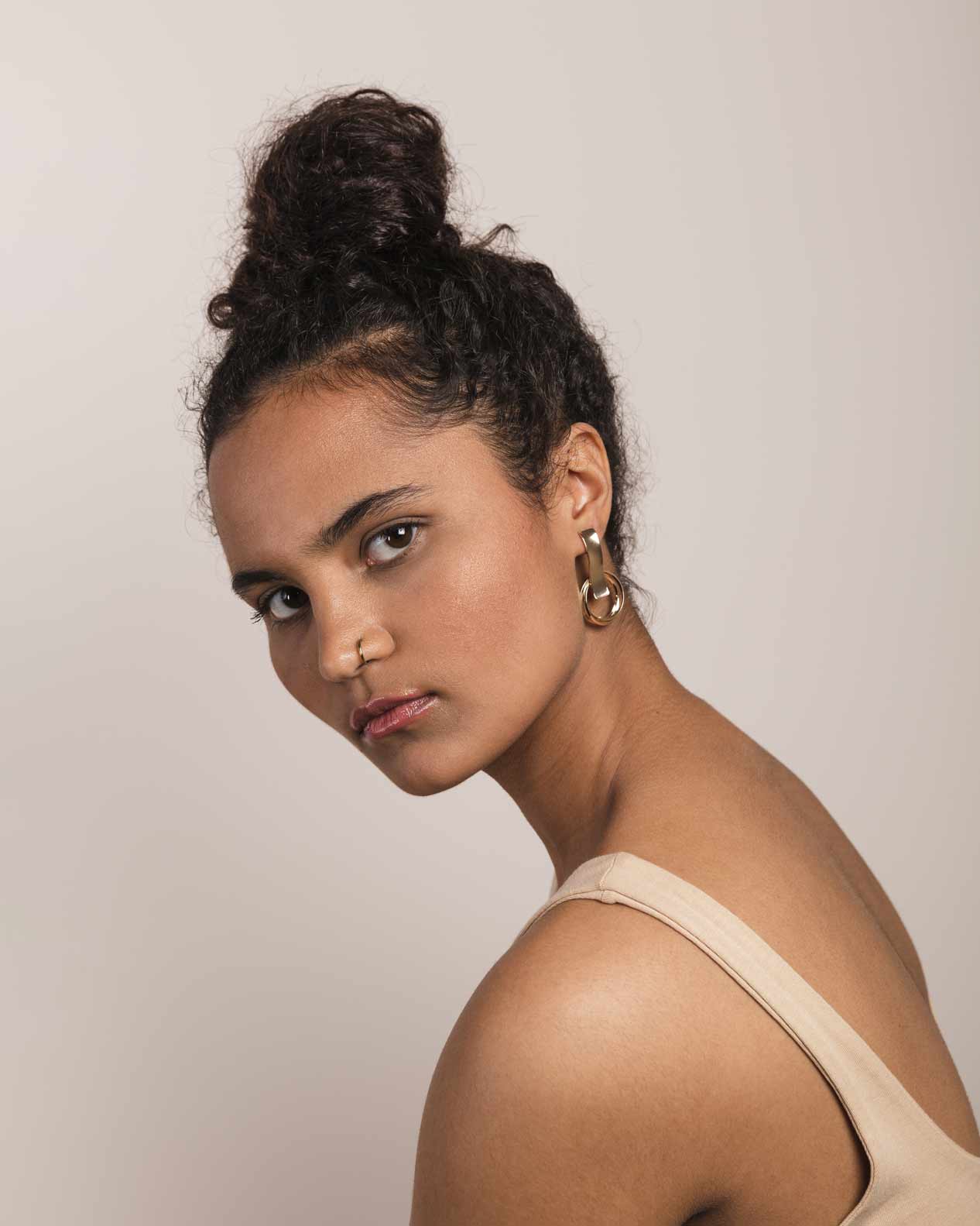 Rings Statement Drop Earring - Naledi Jewellery