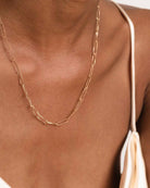 18ct Gold Vermeil Textured Fine Link Chain Necklace	Necklace	Jewellery	Naledi	925