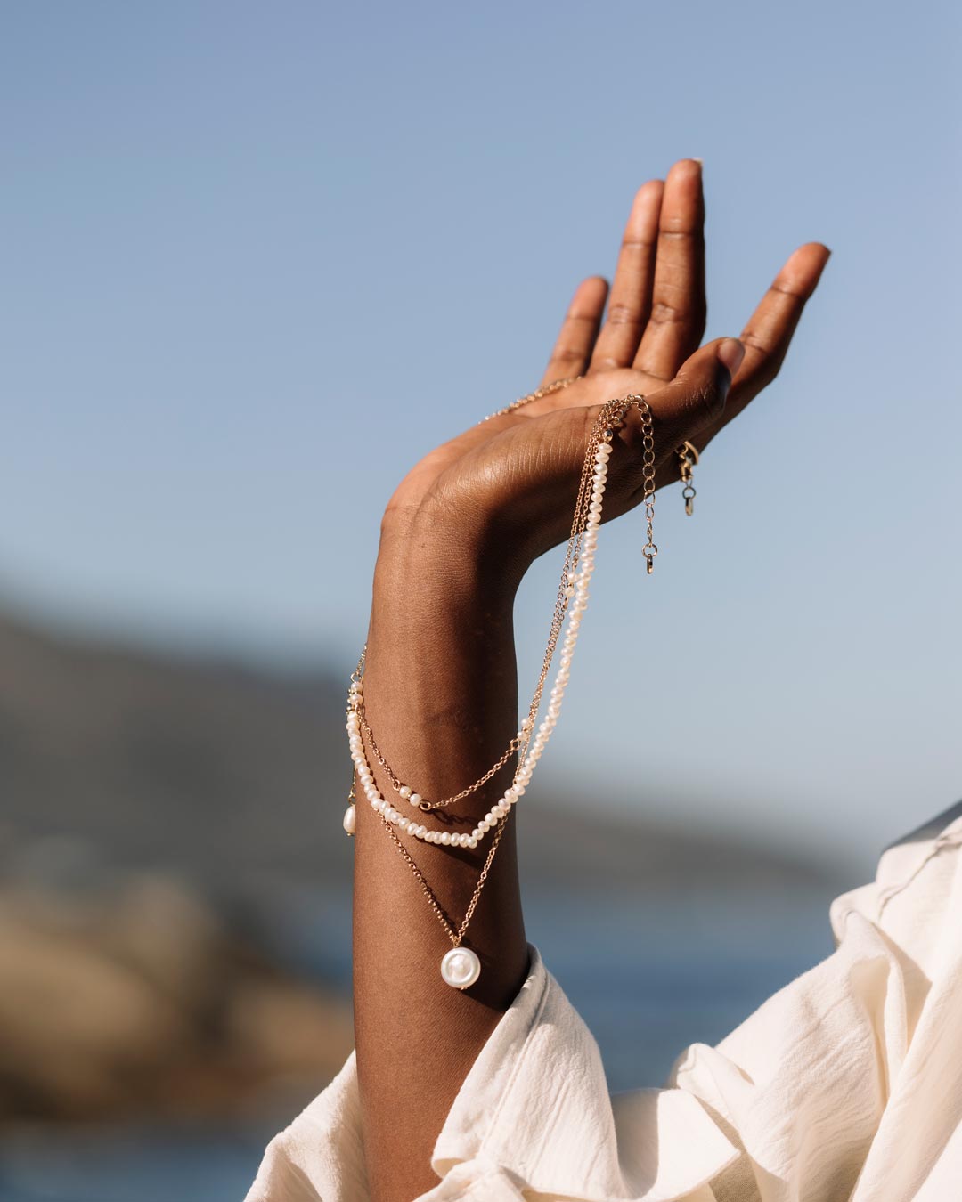Genuine Freshwater Pearl Multi Strand Necklace