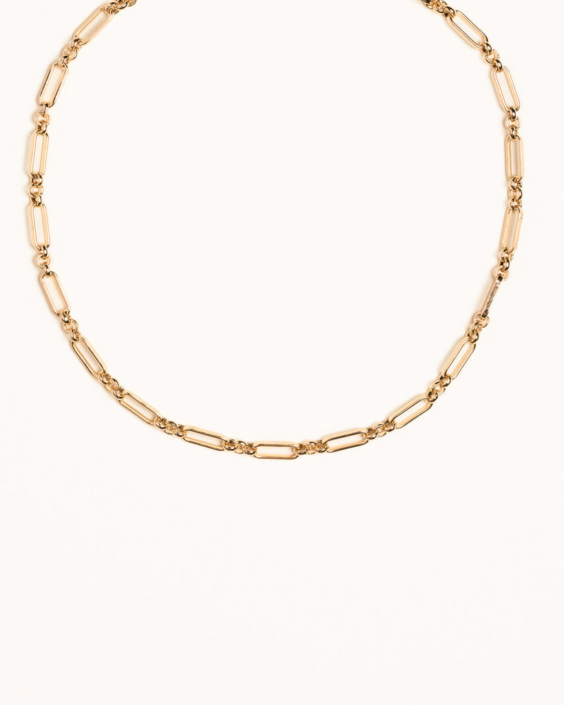 Gold Bold Link Necklace