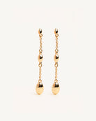 Gold Droplet Stud Earrings