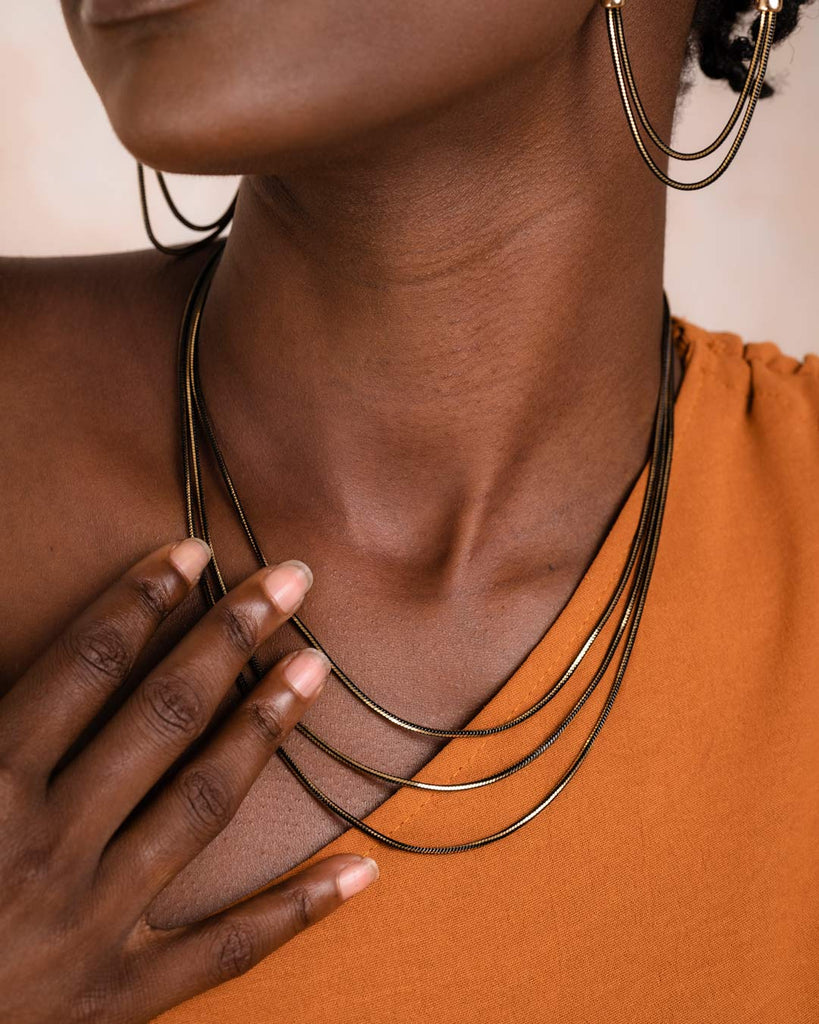 Shadow Multi Chain Necklace