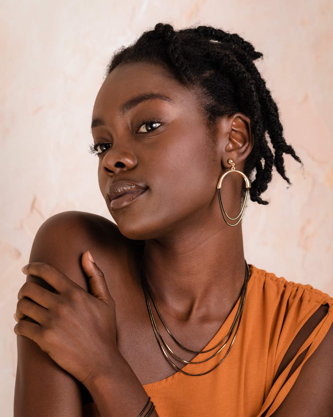 Shadow Multi Chain Earrings