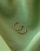 18ct Gold Vermeil 3mm Sleeper Hoop	Earrings	Jewellery	Naledi	925
