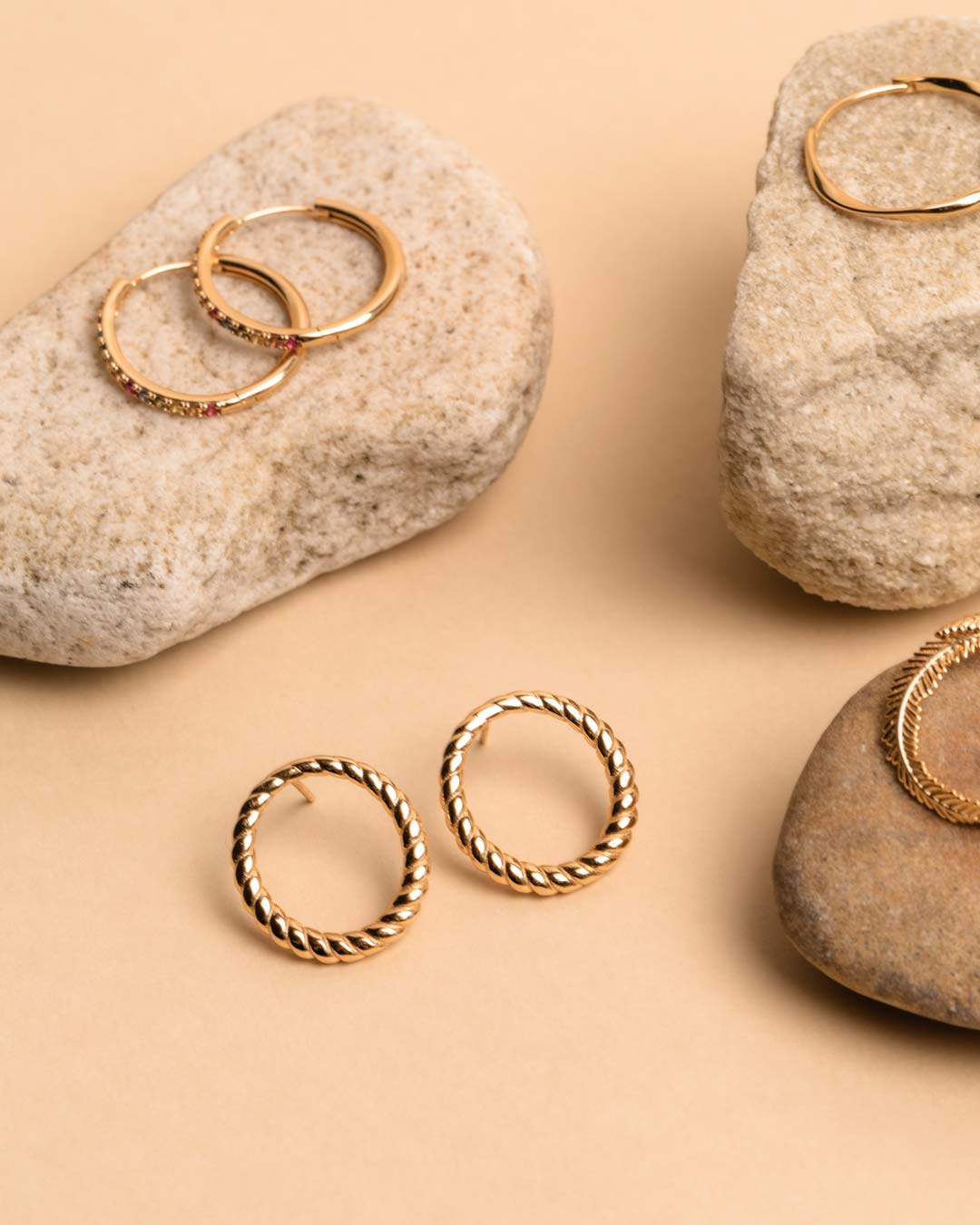 Simply gold hoop earrings hotsell