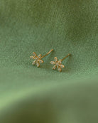 18ct Gold Vermeil Flawless Crystal Flower Stud	Earrings	Jewellery	Naledi	925