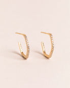 18ct Gold Vermeil Modern Flawless Crystal Hoop Earrings	Earrings	Jewellery	Naledi	925