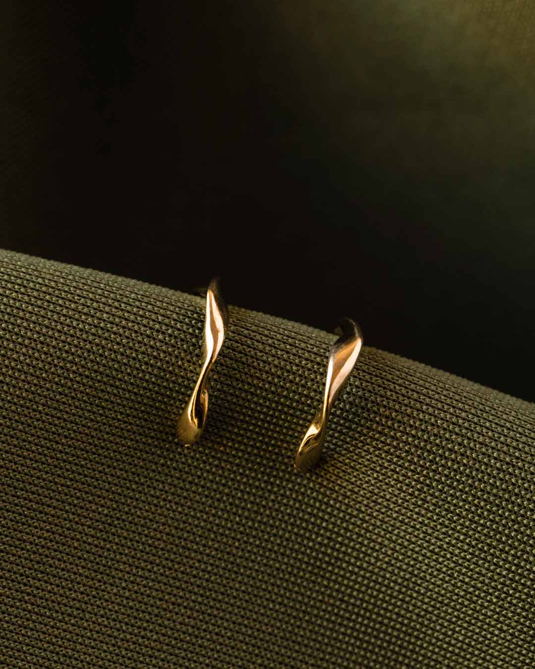 18ct Gold Vermeil Twisted Hoop	Earrings	Jewellery	Naledi	925