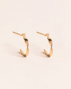 18ct Gold Vermeil Twisted Hoop	Earrings	Jewellery	Naledi	925