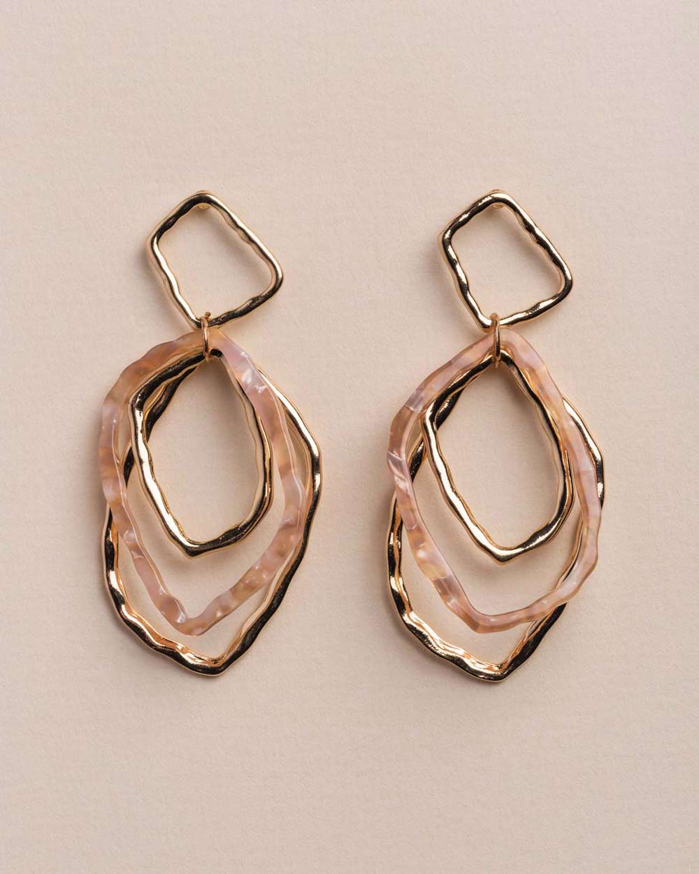 Misshaped Resin Drop Earring - Naledi Jewellery