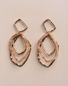 Misshaped Resin Drop Earring - Naledi Jewellery