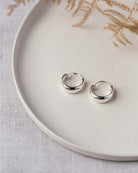 Basic Infinity Hoop silver Earring - Naledi jewellery