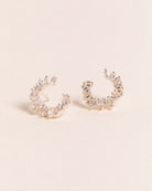 925 Silver Clear Flawless Crystal Baguette Crown Stud	Earrings	Jewellery	Naledi	925