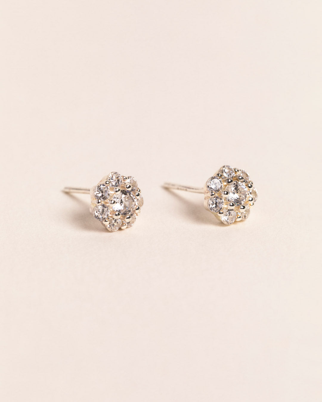 925 Silver Flawless Crystal Cluster Stud	Earrings	Jewellery	Naledi	925