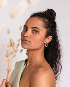 Basic Infinity Hoop silver Earring - Naledi jewellery