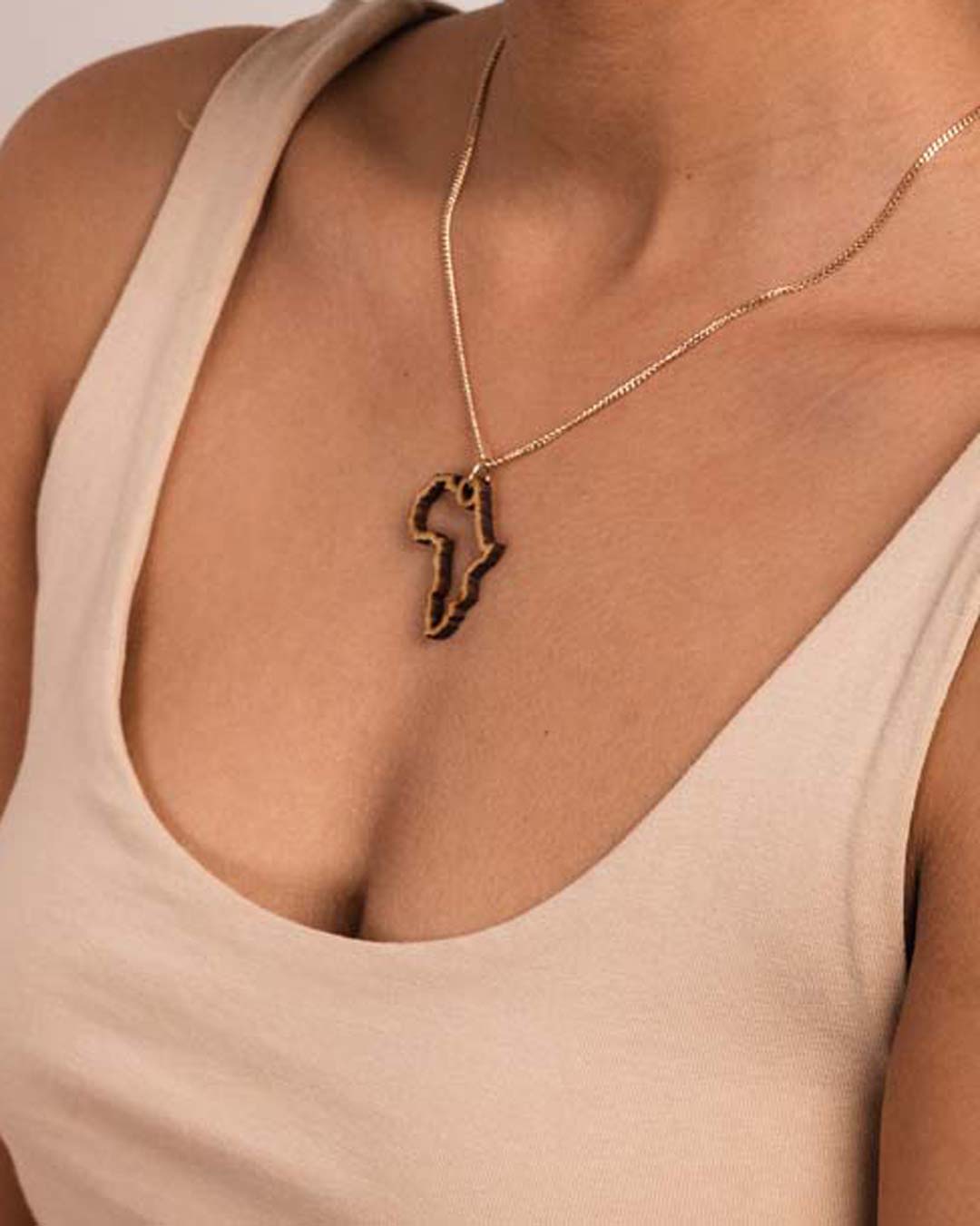 Continent Necklace - Africa - Naledi Jewellery