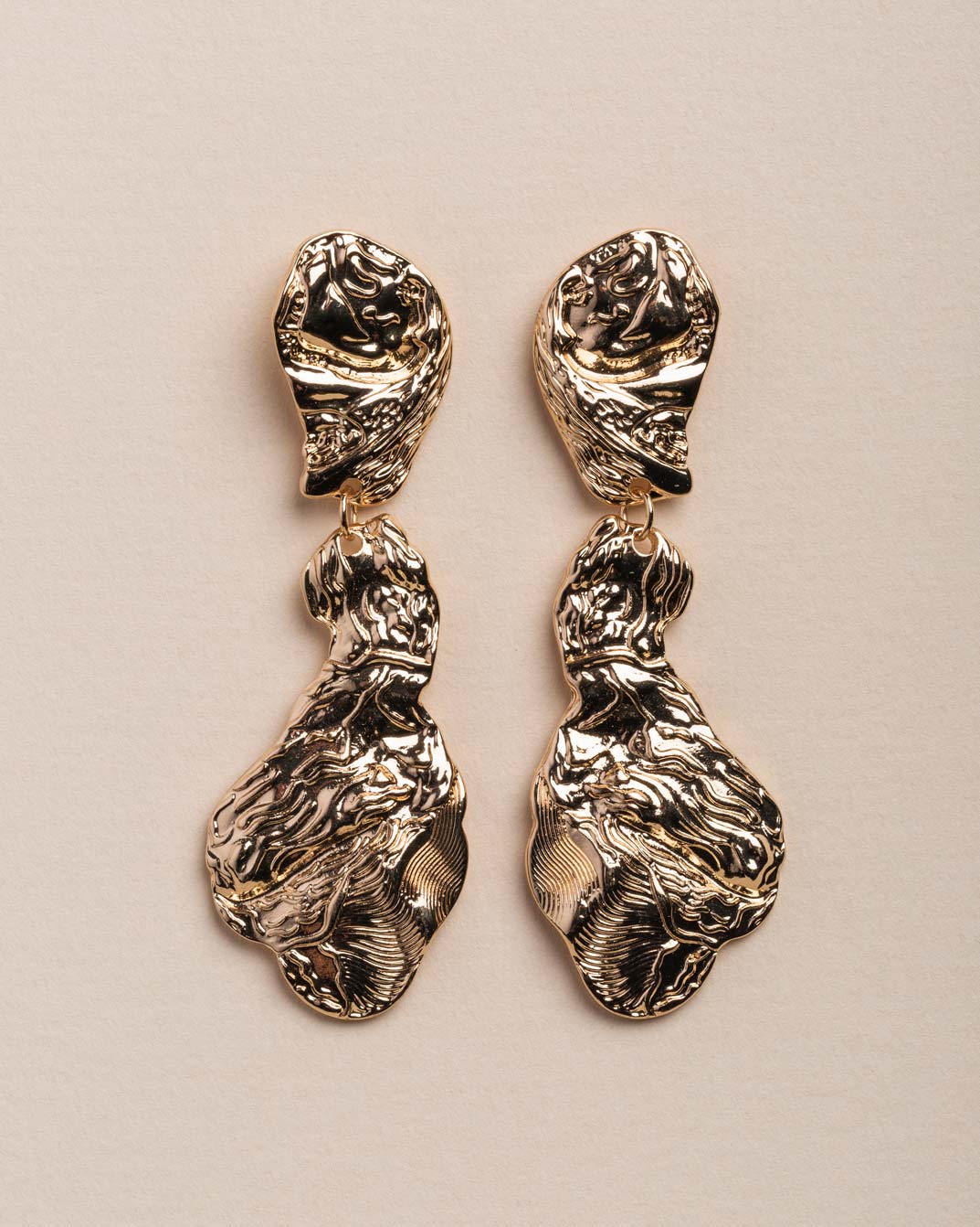 Organic Oversized Drop Earring - Naledi Jewellery