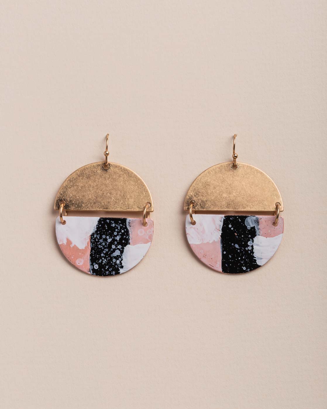 African Art Circle Drop Earring - Naledi Jewellery