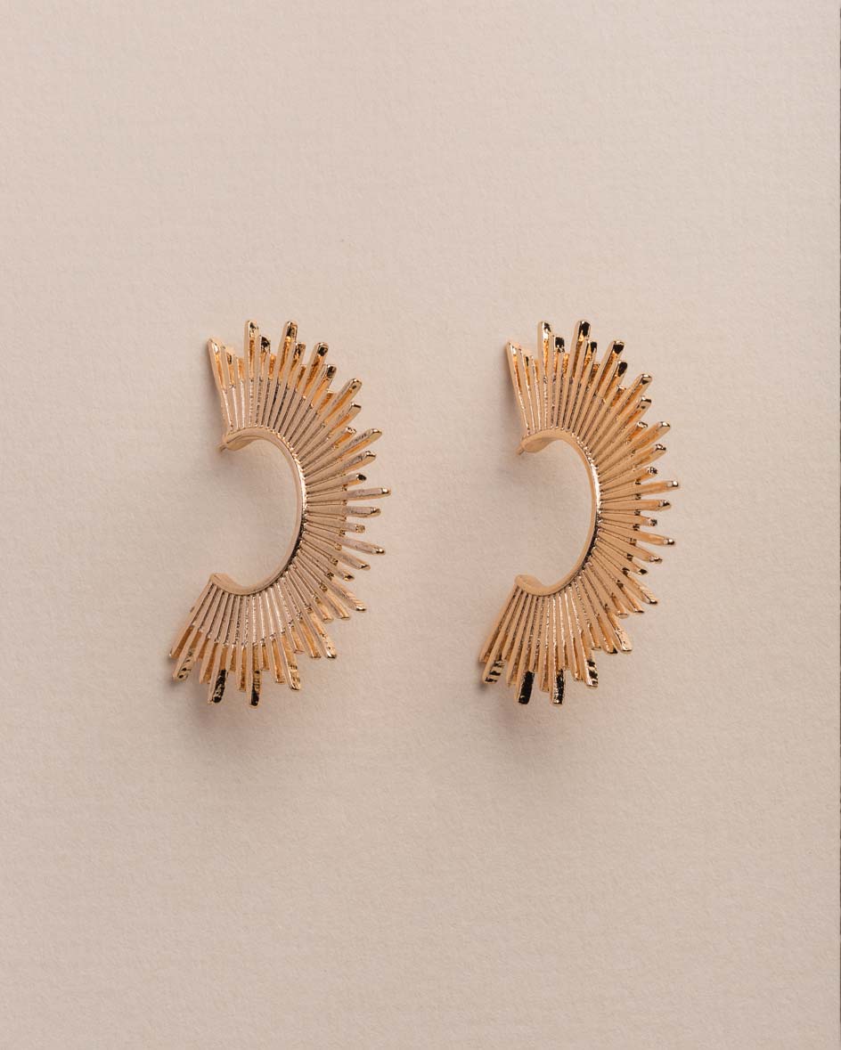 Spiked Oversized Hoop Earring - Naledi Jewellery