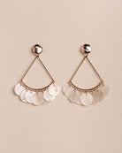 Shell Triangle Drop Earing - Naledi Jewellery