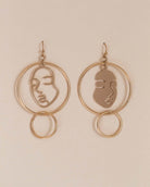 E face Link Drops Earring - Naledi Jewellery