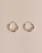 Basic Infinity Hoop Silver Earring - Naledi jewellery