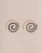 Studded Pin thru Hoop Earring - Naledi Jewellery