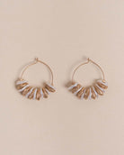 Freshwater Pearl Drop Hoop Earring - Naledi Jewellery