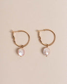 Freshwater Pearl Hoop Earring - Naledi Jewellery