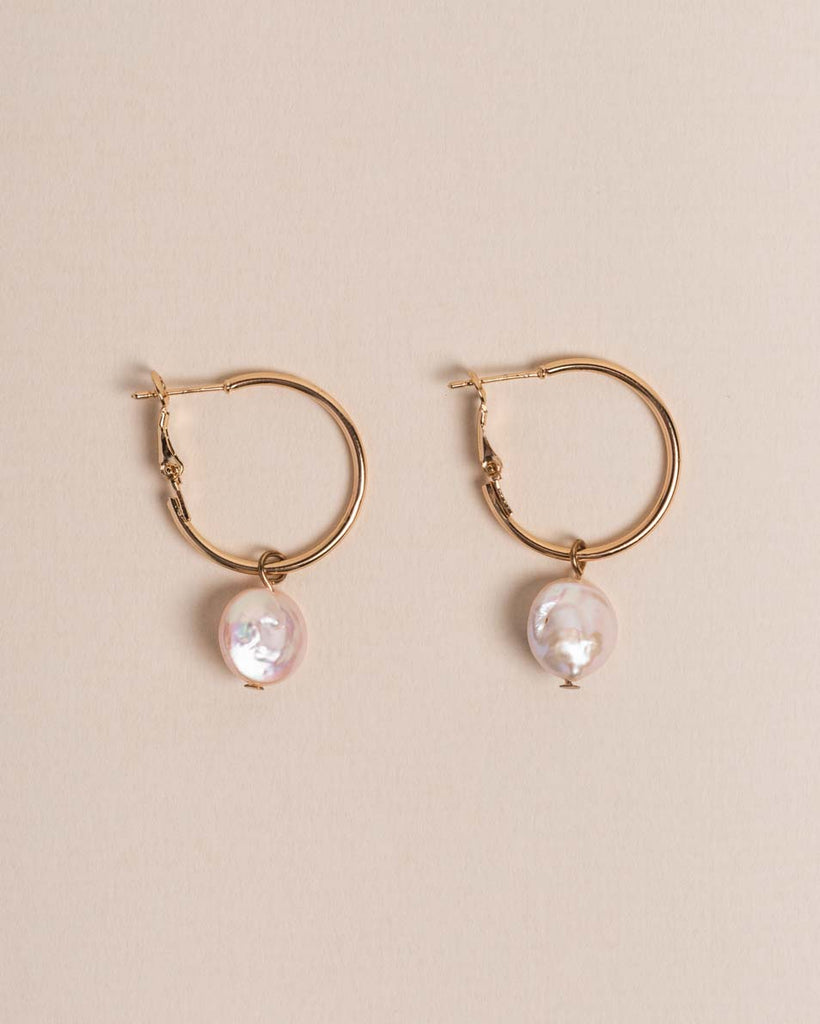 Freshwater Pearl Hoop Earring - Naledi Jewellery