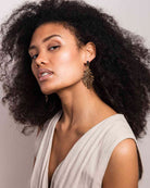 Leaf Statement Drop Earring - Naledi Jewellery