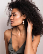 Wooden Bead Drop Earring - Naledi Jewellery