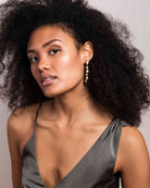 Femme Teardrop Stone Drop Earring - Naledi Jewellery
