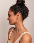 Basic Infinity Hoop Silver Earring - Naledi jewellery