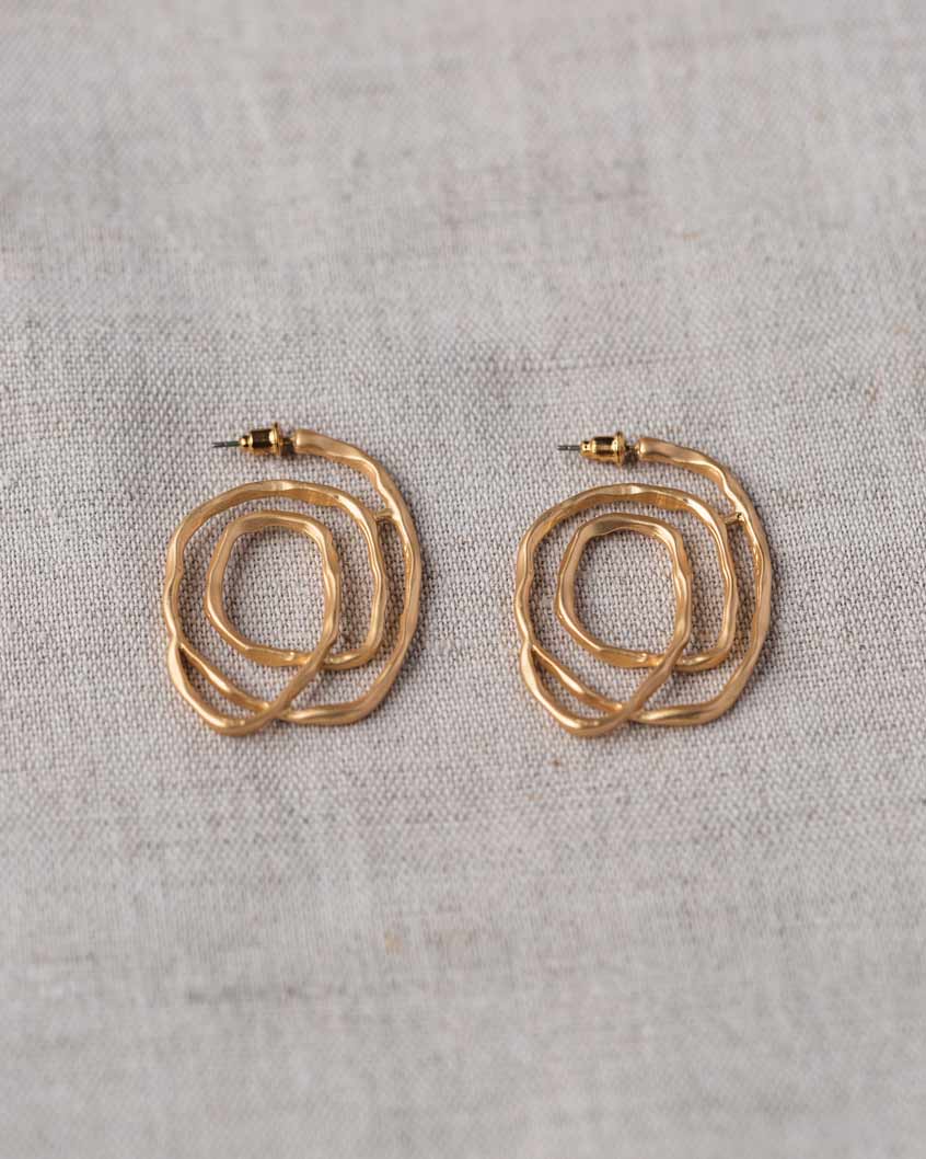 Wired African Hoop Earring - Naledi Jewellery