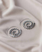 Studded Pin thru Hoop Earring - Naledi Jewellery