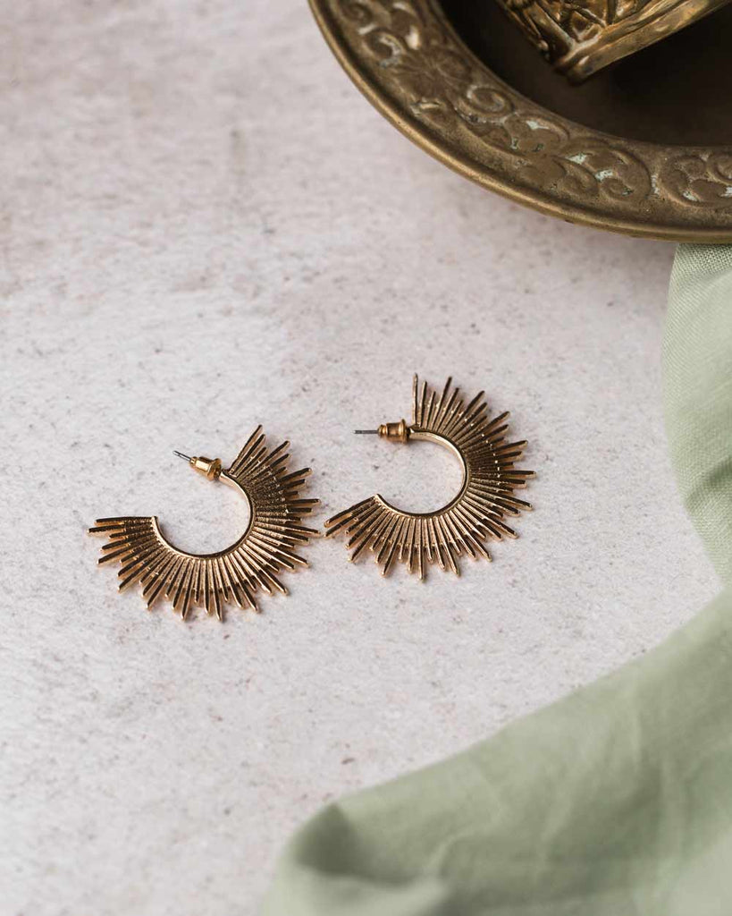 Spiked Oversized Hoop Earring - Naledi Jewellery