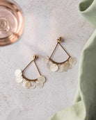 Shell Triangle Drop Earing - Naledi Jewellery