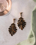 Leaf Statement Drop Earring - Naledi Jewellery