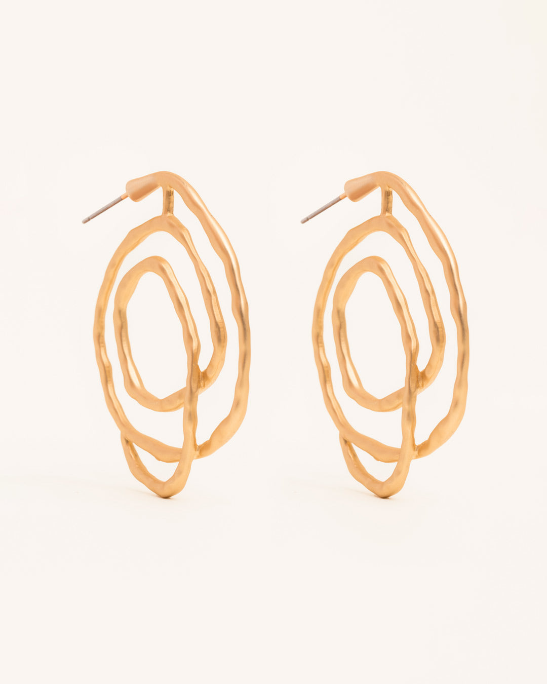 Twisted Wire African Hoop Earrings