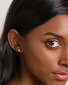 18ct Gold Vermeil Flawless Crystal Flower Stud	Earrings	Jewellery	Naledi	925